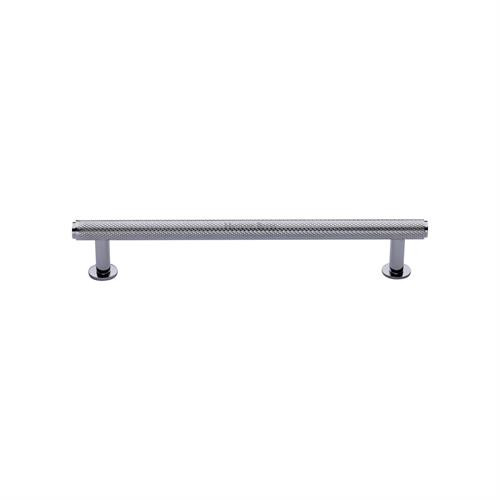 M Marcus Heritage Brass Knurled Design Cabinet Pull with Rose 128mm Centre to Centre